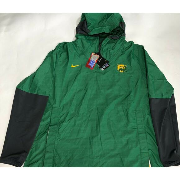 NIKE Men's Baylor Bears On-Field Pull Over Jacket Green CQ5215-341 Size XL - Picture 10 of 12